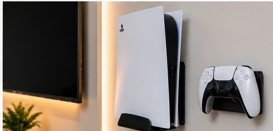 Wall mounted gaming console